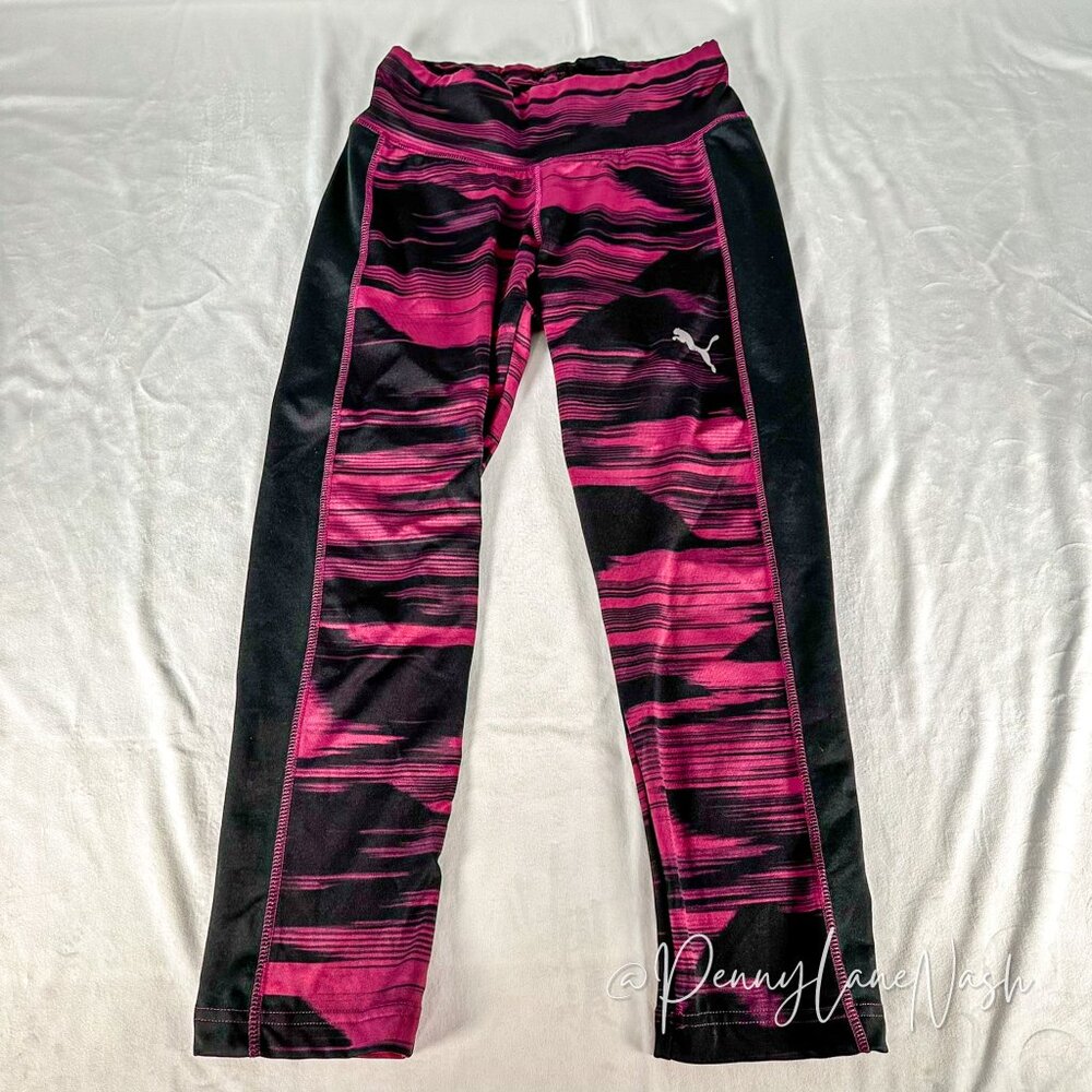 Puma Ladies Blur Capri Tight Legging Pink/Black